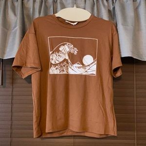 Romwe Wave Tee Shirt